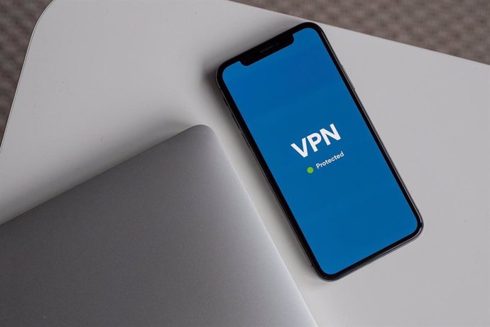 Un dispositivo móvil que utiliza una VPN.