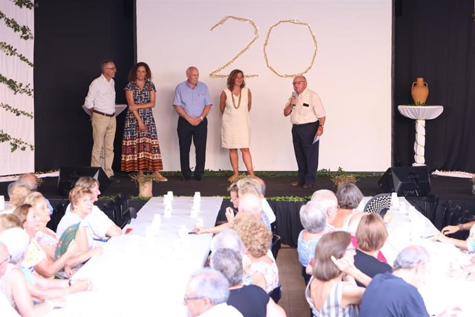 La presidenta del Govern, Francina Armengol, en el acto de celebración del 20 aniversario de la Asociación de Personas Mayores de Valldemossa