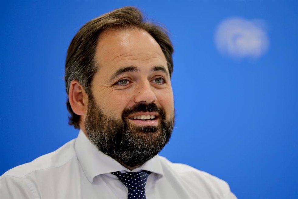 El presidente del PP de C-LM, Paco Núñez, en entrevista con Europa Press