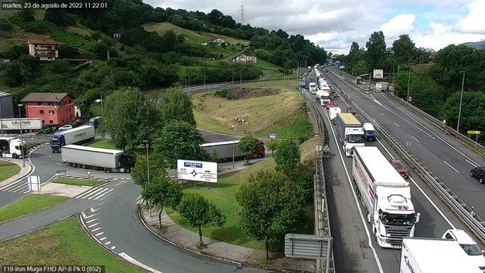 Retenciones de vehículos en el peaje de Irun