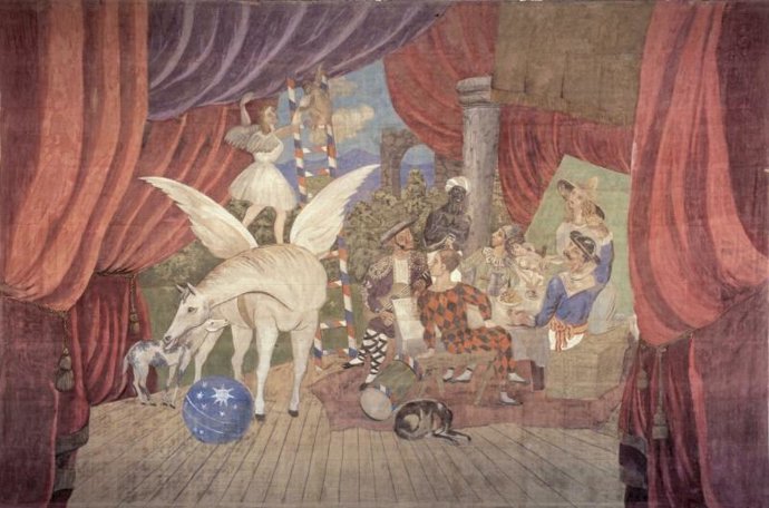Curtain Scene from Parade by Picasso