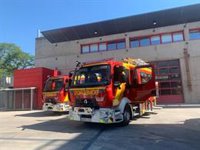 El Cuerpo de Bomberos del Ayuntamiento de Madrid recibe los nuevos primeros vehículos para renovar y mejorar su servicio