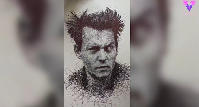 Las geniales obras de este artista a partir de garabatos