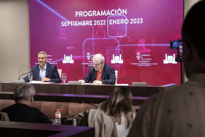 El Vicepresidente Y Consejero De Universidades, Igualdad, Cultura Y Deporte, Pablo Zuloaga, Presenta La Programación Otoño-Invierno Del Palacio De Festivales.