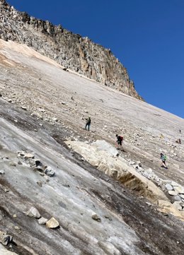 Archivo - Glaciar del Aneto, en el término municipal de Benasque (Huesca)