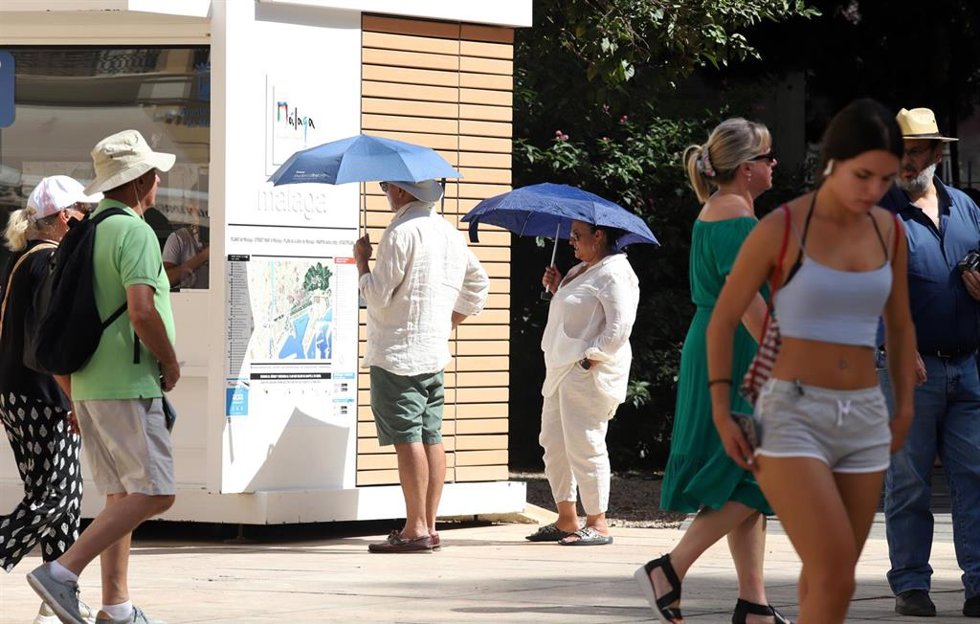 Turistas en Málaga 