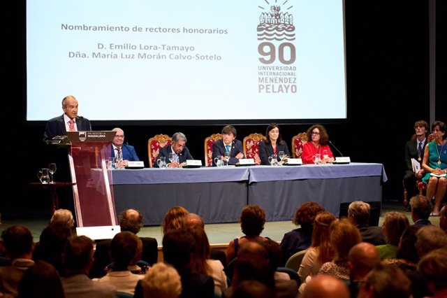 Acto conmemoración noventa aniversario UIMP en Santander