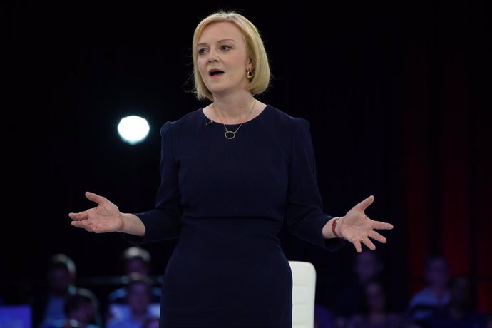 La ministra de Asuntos Exteriores británica y candidata a liderar el Partido Conservador, Liz Truss.