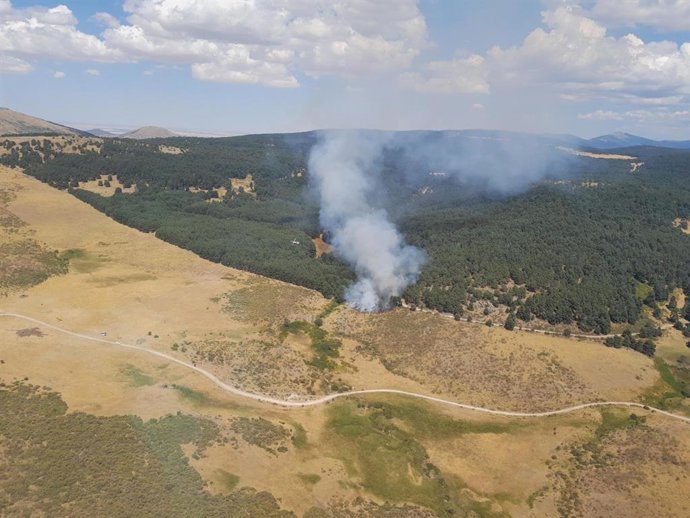 Incendio en Peguerinos.