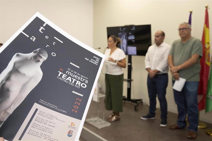Presentación de la XXI edición de la Muestra de Teatro de Castro del Río, que cuenta con apoyo de la Diputación de Córdoba y que se desarrollará del 25 al 28 de agosto.