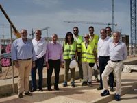 El hospital de Roquetas de Mar (Almería) tiene el 20% de su estructura ejecutada y marcha "a buen ritmo", según la Junta