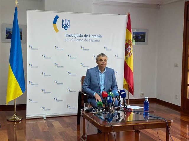 Rueda de prensa del embajador de Ucrania en España, Serhii Pohoreltsev,  por el aniversario de la Independencia de Ucrania y por el cumplimiento de los 6 meses desde el inicio de la agresión armada rusa.