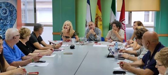 Reunión de UGT con representantes sindicales de sectores malagueños