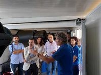 El presidente de la Diputación de Badajoz visita el complejo astronómico turístico de Fregenal