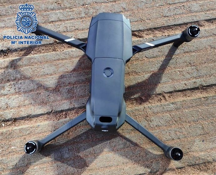 Dron intervenido en Melilla