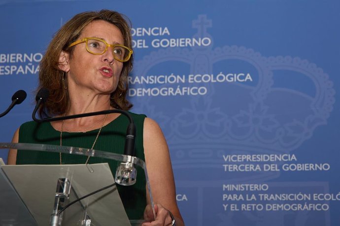 La vicepresidenta y ministra para la Transición Ecológica y el Reto Demográfico, Teresa Ribera