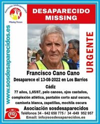 La familia del exprofesor de Los Barrios (Cádiz) pide seguir la búsqueda porque no es una desaparición voluntaria