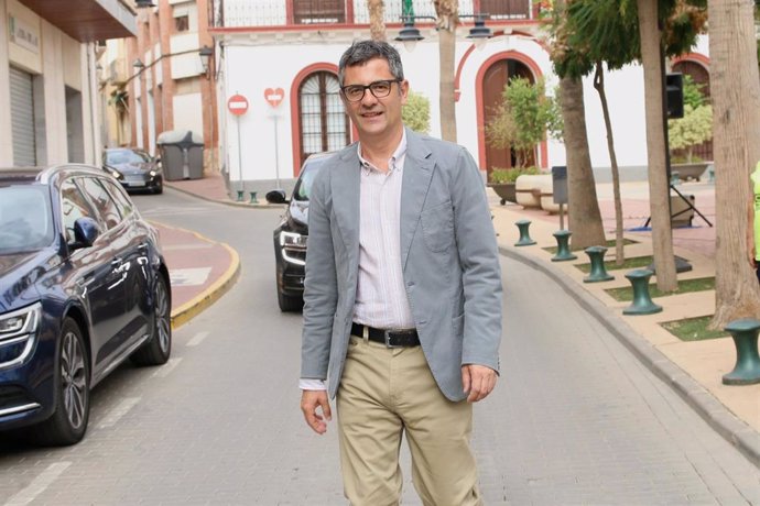 El ministro de la Presidencia, Relaciones con las Cortes y Memoria Democrática, Félix Bolaños, visita Cuevas de Almanzora (Almería). A 13 de agosto de 2022 en Cuevas de Almanzora, Almería (Andalucía,España)