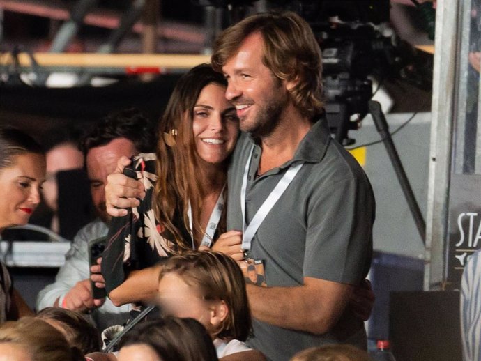 Amaia Salamanca y Rosauro Varo, de lo más cariñosos durante el concierto