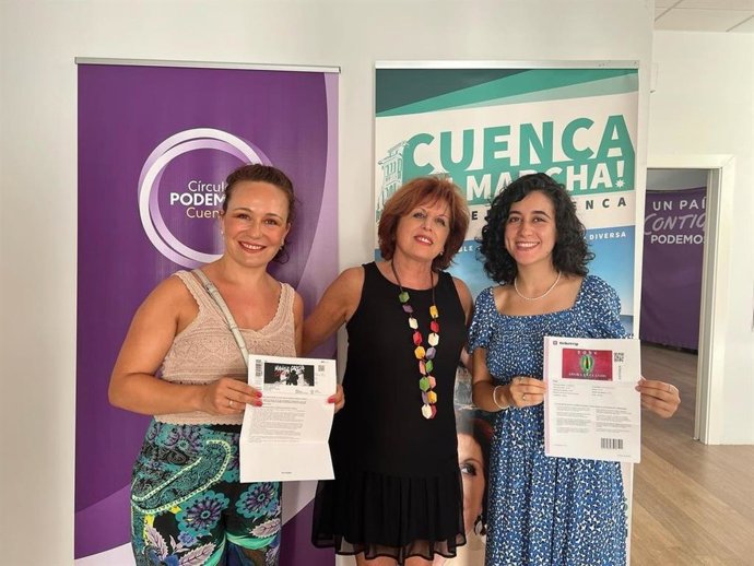 La portavoz de la formación, M Ángeles García.