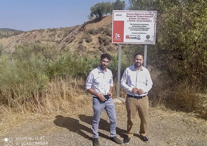 Manuel Olmo y Jaime Castillo en Almedinilla.