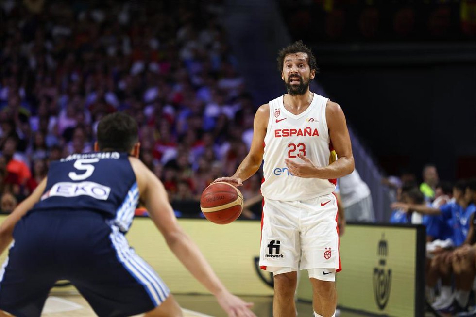 El base del Real Madrid e internacional español Sergio Llull