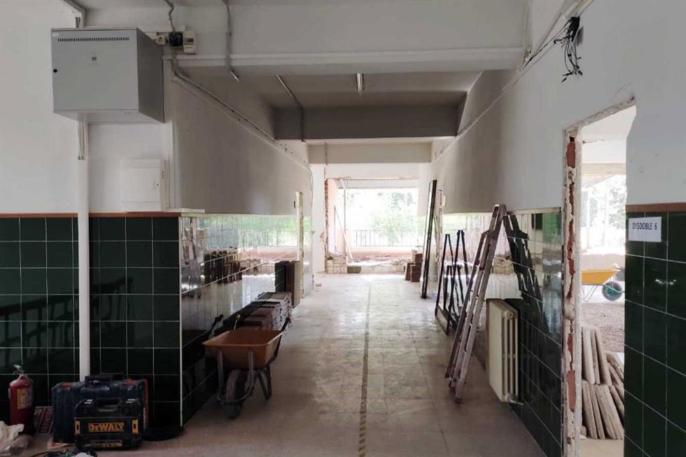 Obras en el IES Serrano de Haro