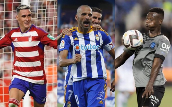 Granada, Ponferradina y Alavés, en busca del pleno de triunfos en la tercera jornada de la Liga SmartBank 2022-23