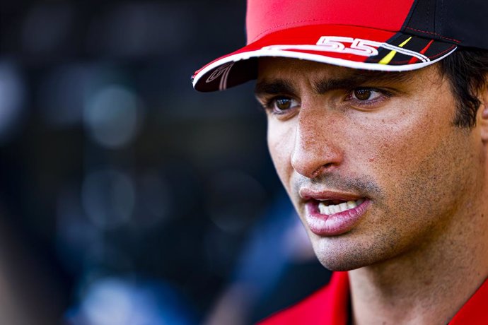 SAINZ Carlos (spa), Scuderia Ferrari F1-75, portrait during the Formula 1 Rolex Belgian Grand Prix 2022, 14th round of the 2022 FIA Formula One World Championship from August 26 to 28, 2022 on the Circuit de Spa-Francorchamps, in Francorchamps, Belgium 