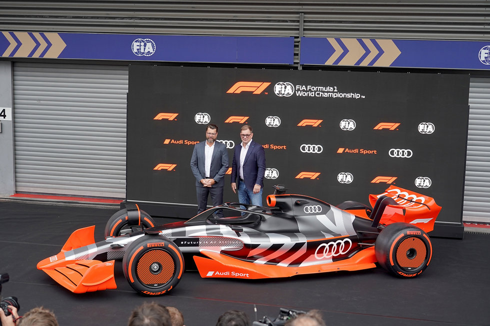Presentación de Audi como marca para la Fórmula 1 en 2026.