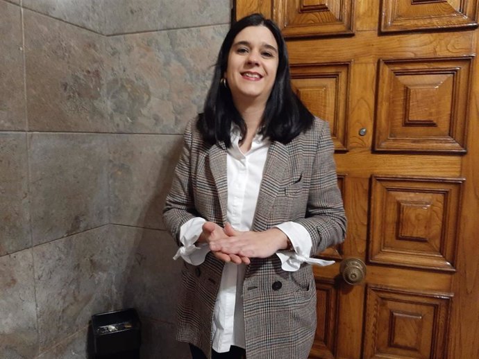 Archivo - La portavoz de Ciudadanos en el Ayuntamiento de Lugo, Olga Louzao.