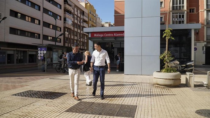 El diputado socialista José Carlos Durante y el concejal del PSOE en el Ayuntamiento de Málaga, Jorge Quero