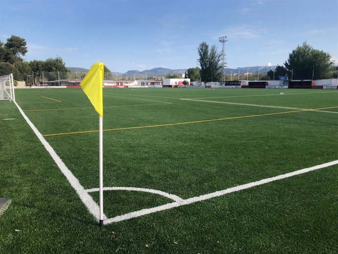 El campo de fútbol de Can Valero.