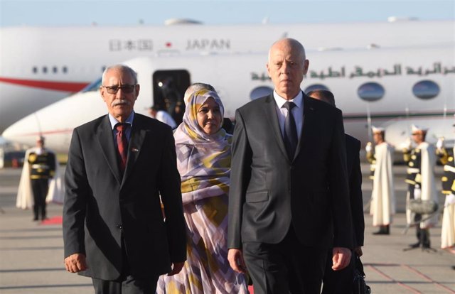 El presidente de Túnez, Kais Saied, recibe al líder del Frente Polisario, Brahim Ghali