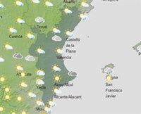 Chubascos y tormentas localmente fuertes y con granizo en el interior marcarán el sábado en la Comunitat Valenciana