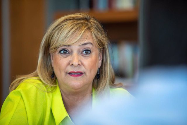 La consellera de Derechos Sociales de la Generalitat, Violant Cervera, durante una entrevista para Europa Press