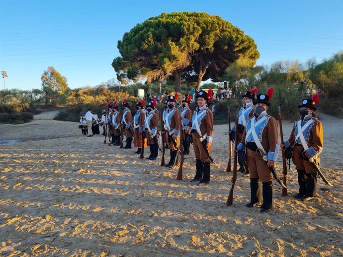 Recreación de la Batalla del Trocadero en el Parque Metropolitano Marisma de los Toruños y Pinar de la Algaida.