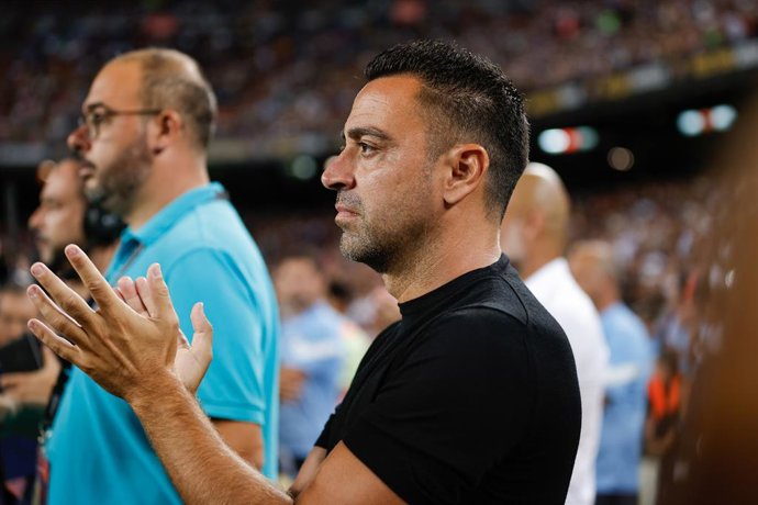 L'entrenador del FC Barcelona, Xavi Hernández