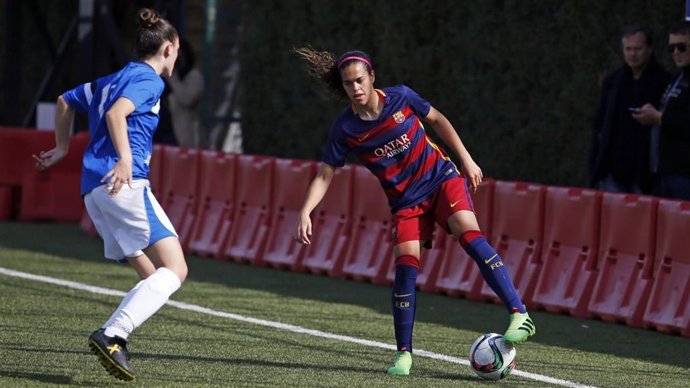 Archivo - La jugadora del Bara Andrea Falcón