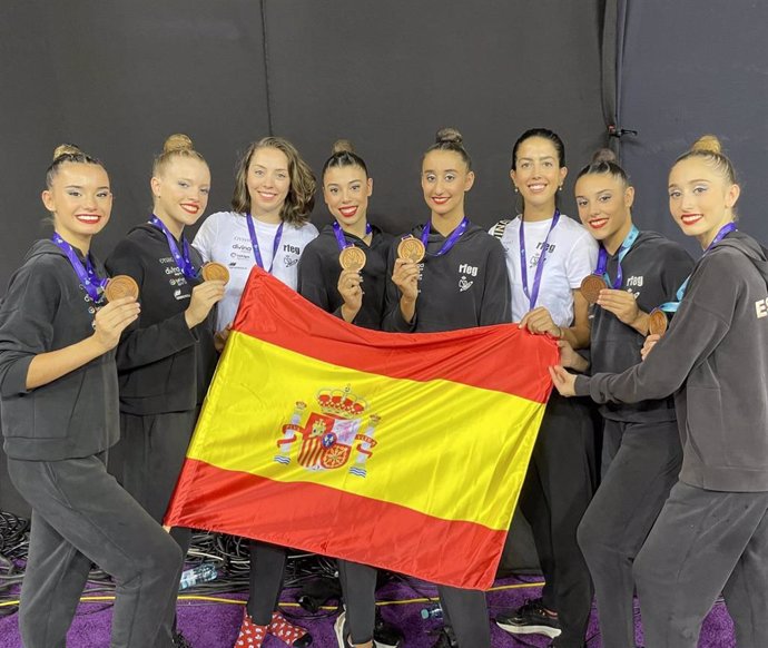 El equipo español femenino de gimnasia artística, bronce en la Copa del Mundo de Cluj Napoca