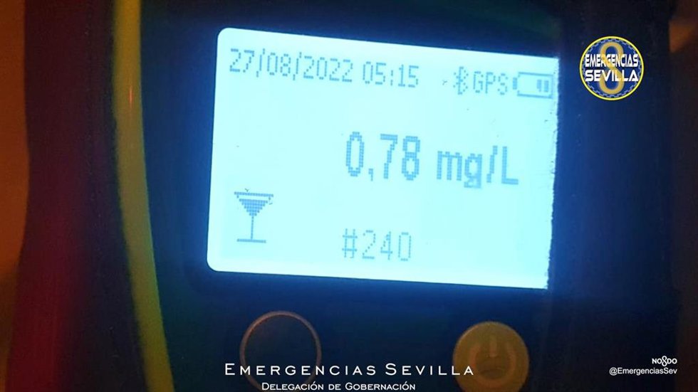 El joven conductor cuadruplicaba la tasa de alcohol máxima permitida.