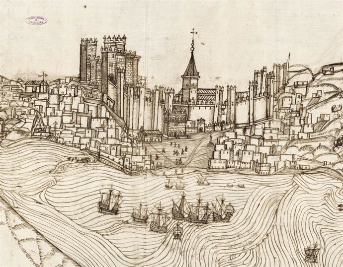 Primer grabado que se conoce sobre la ciudad de Cádiz en 1513