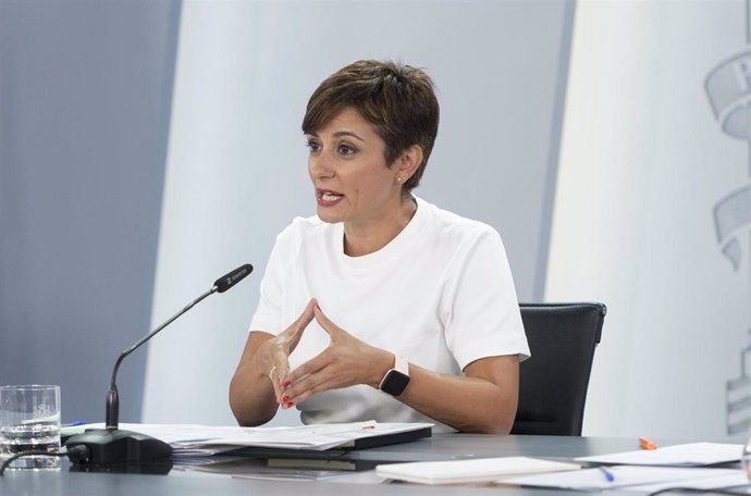 La ministra Portavoz, Isabel Rodríguez