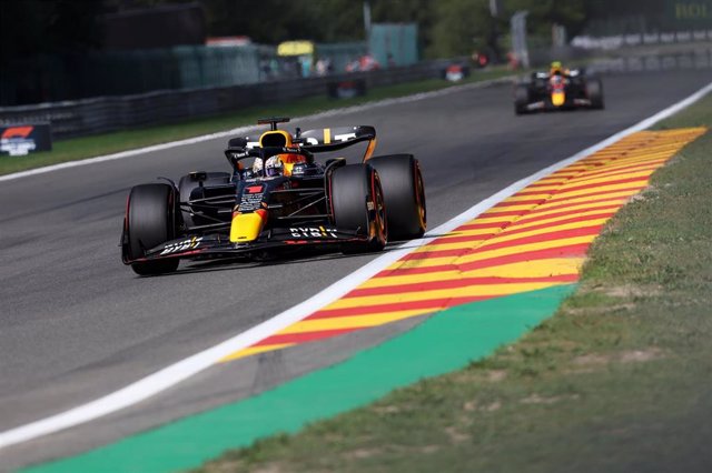 El piloto neerlandés Max Verstappen (Red Bull) en el Gran Premio de Bélgica 2022.