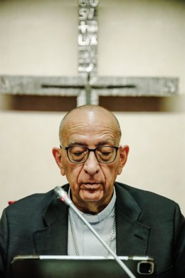 Archivo - El presidente de la Conferencia Episcopal Española, el cardenal Juan José Omella, durante la 259 reunión de la Comisión Permanente de la Conferencia Episcopal Española (CEE), en la sede de la CEE, a 21 de junio de 2022, en Madrid (España). El