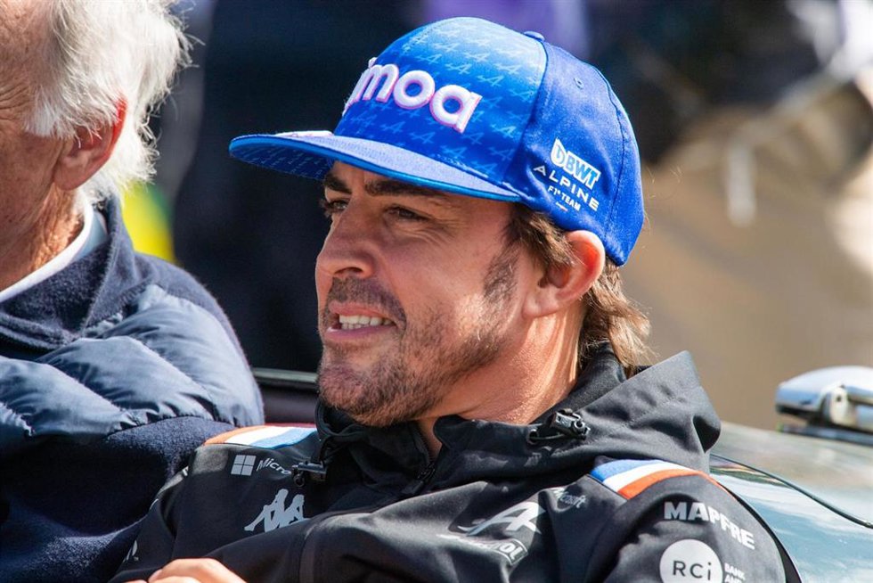 El piloto español Fernando Alonso (Alpine) en el Gran Premio de Bélgica 2022.