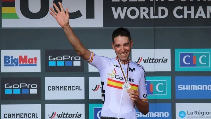 El español David Valero, subcampeón del mundo de XCO