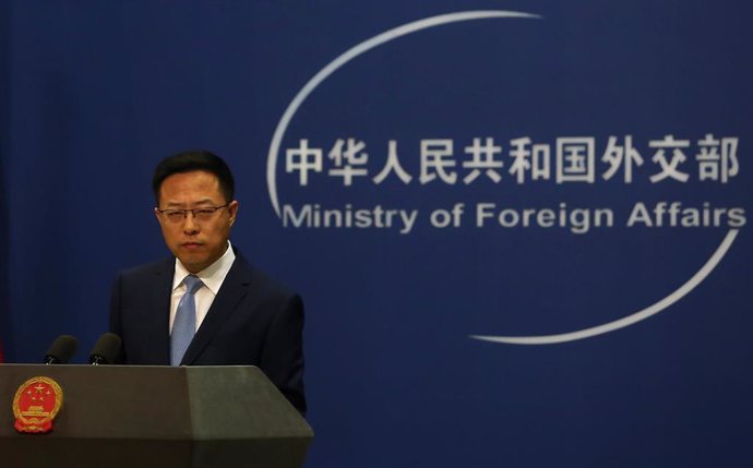 Archivo - El portavoz del Ministerio de Asuntos Exteriores chino, Zhao Lijian