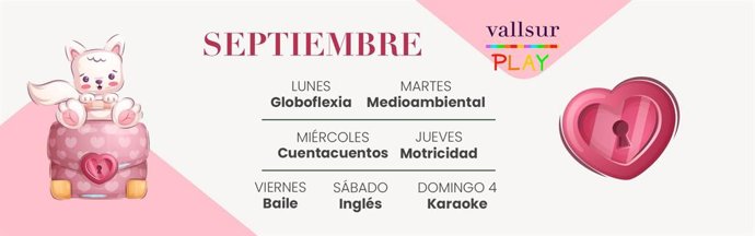 Programación ludoteca septiembre Vallsur