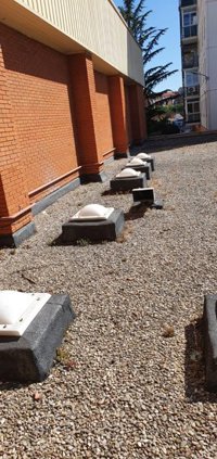 Logroño Deporte ha arreglado este verano las cubiertas de cinco polideportivos de centros escolares